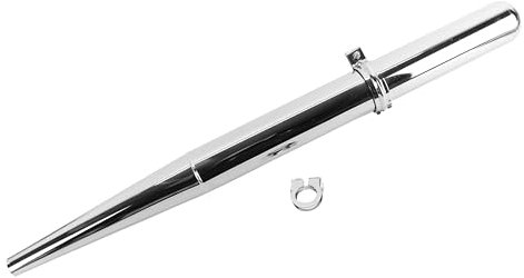 Auspuff 28mm für Simson S50 S51 S70 SR50 KR51/2 Schwalbe mit Kegelkonus und 2 Schellen originalgetreue Optik