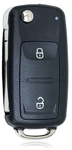 2 Tasten Schluessel Gehaeuse Klappschluessel Fernbedienung Autoschluessel für VW Volkswagen MK4 Bora Golf 4 5 6 Passat Polo Bora Touran