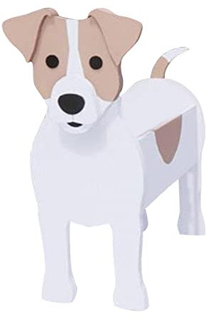 CreoQIJI Kübel Groß Außen Terrarium Erde Große Blumenkübel Garten-Blumentopf, Hund, Pudel, Chihuahua, niedliche Tier-Pflanzgefäße, Blumentopf, Hunde-Pflanzgefäß, Große Übertöpfe Für (E, One Size)