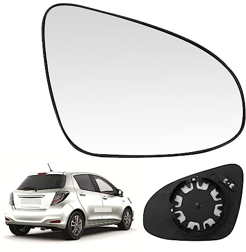 Spiegelglas Heizbar Kompatibel mit Toyota Yaris 2014-2018 Spiegelglas Außenspiegel Glas (Rechts)