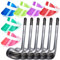 Hicarer Golf Accessories Include 6 Pcs Golf Inflatable Club 76 cm Stick with 6 Pcs Assorted Colors Sun Visors Hat for Sport Lovers Men Women Kids Gifts Supplies