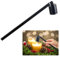 GGISUI Edelstahl Kerzenlöscher, Weihnachten Zubehör mit langem Griff, Edelstahl-Kerzenlöscher Kerzenlösche, Candle Extinguisher Für Kerzen Docht, Schwarz