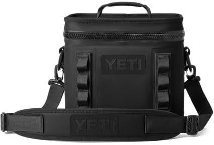 YETI Hopper Flip 8 Cool Bag, Portable & Insulated Backpack Cooler, Black