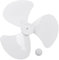 iEFiEL Lüfterflügel 3/5 Blätter Kunststoff Lüfterflügel Ventilator Rotorblatt Universal Ersatzteile Stand Tischventilator Zubehör 12/16 Zoll Weiß A Passend für 16 Zoll