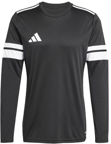 adidas Men's SQUADRA25 Jersey Long Sleeve, Black/White, S