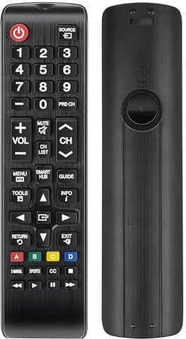 Universal Fernbedienung kompatibel mit Samsung Fernseher,Kompatibel mit Samsung Crystal UHD LCD LED OLED 3D 4K 8K Smart TVs,Keine Einrichtung Erforderlich,Ersatz TV-Fernbedienung für BN59-01175N usw