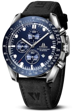LN LENQIN Uhren Herren Analog Quarz Uhr 3ATM Wasserdicht Armbanduhr Herren | mit Datum Mode Casual Uhren für Männer Kein Chronograph