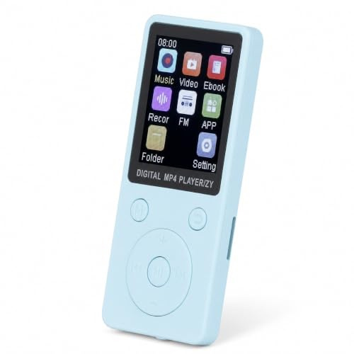 MP3 Player, 32GB Tragbarer Musikplayer mit Bluetooth 5.0 und 1.8 Zoll Farbdisplay HiFi Verlustfreier Sound bis zu 128GB erweiterbar für Sport und Studium