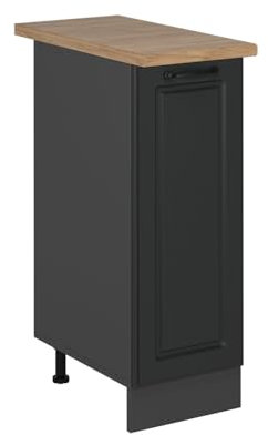 Vicco Armario de Farmacia R-Line, Antracita casa de Campo, 30 cm, ET Roble