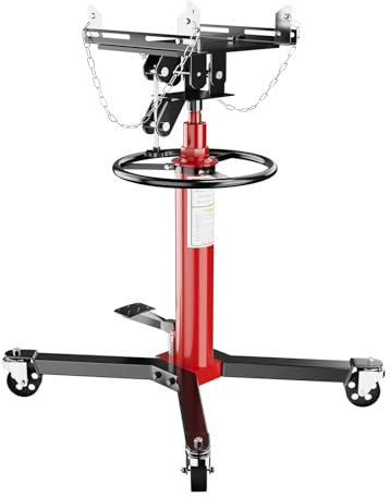 EcoExplorer Cric di trasmissione da 599,6 kg, resistente e professionale, ad alto sollevamento, telescopico regolabile in 2 fasi, portata di sollevamento da 87,1 cm a 174 cm, capacità 3/5 tonnellate