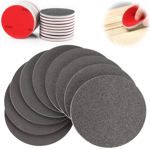 TXXATX 18 Stück Schleifschwamm Set 180-3000 Körnung Schleifschwamm Holz Rund Schleifpad Weiches Schleifpads Wiederverwendbare Schleifschwämme Flexibles Lack Schleifpapier für Trockenbau Metall Farbe