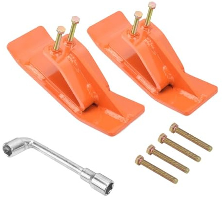 Amagogo Tractor Bucket Guard with Locking Nuts and Bolts, Heavy Duty Steel Lawn Spreader Anti-Slip Protection.