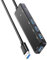 HLBEST USB3.0 Adapter 4 Port 5Gbps Splitter TypeC Power Port For Laptop 3D Printer Camera Multiple Systems