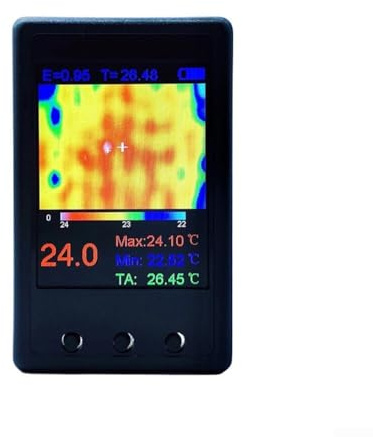Resolution Thermal Imaging Camera, 1000 MAh Handheld 2.4in LCD Infrared Imaging Camera Thermal Imager Temperature Detector
