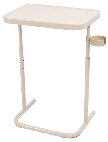 Zerodis Plateau TV de Table de Lit, 3 Réglages de Hauteur, Plateau Magnétique Inclinable Multi-Angle, avec de Bureau Amovible, pour Chambre à Coucher, Salon, Dortoir,