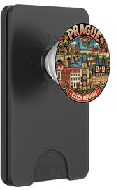 Prague Czechia Travel Souvenir City Landmark Tourist Gift PopSockets PopWallet for MagSafe