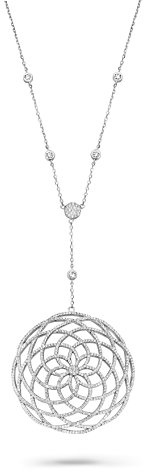 Orphelia Damen-Halskette Fantasie 925 Silber rhodiniert Zirkonia transparent Rundschliff 85 cm-ZK-7215