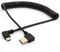OpenII Coiled USB Type C Cable, Angled USB C to USB A 2.0 Extension Cord 90 Degree USB C Adapter Lead 1.5meter