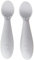 ezpz Tiny Spoon (2er-Pack in Zinn) – Löffel aus 100% Silikon für das Abstillen und Pürieren von Babys – entworfen von einem pädiatrischen Ernährungsspezialisten – ab 6 Monaten
