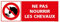 Panneau de Signalisation Ne Pas Nourrir Les Chevaux - Plastique Rigide PVC 1,5 mm - Dimensions 350 x 125 mm - Protection Anti-UV