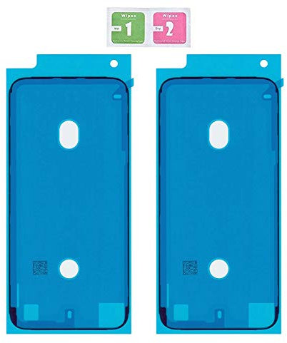 LTZGO 2PCS Black Waterproof Pre-Cut Adhesive Sticker Compatible with iPhone 7 Adhesive Strip Tape Seals Replacement for LCD Display Touch Screen