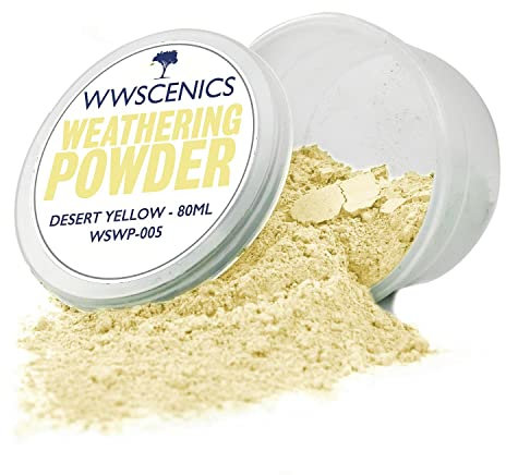 WWS War World Scenics WWScenics | Modell Verwitterung Pulver | Wüsten-Gelbpulver - WSWP-005-80ml