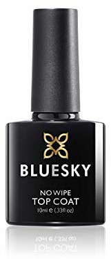 BLUESKY No Wipe Top Coat 10/15ml - UV/LED Überlack der bis zu 3 Wochen hält (BLUESKY No Wipe Top Coat 10ml)