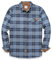 Dubinik® Mens Flannel Shirts Long Sleeve Flannel Shirt for Men Casual Button Down Brushed 100% Cotton Shirt Dusty Blue