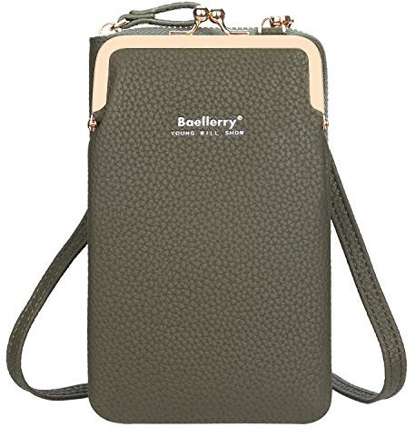 Yixuan Damen Geldbörsen Schultertasche Handy Umhängetasche Handytasche zum Umhängen Handygeldbörse PU Leder Tasche Geldbörse Damen Klein Umhängetasche mit Abnehmbar Schultergurt