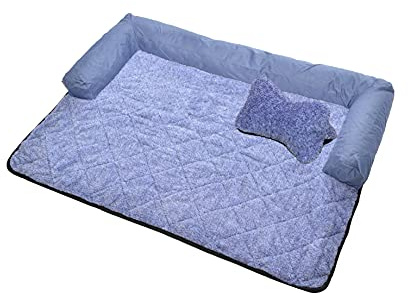 RAIKOU Hundebett Couch für Sofaschutz Hund und Kofferraumschutz, Antirutsch Beschichtung Hundedecke, Waschbares Sessels mit Reißverschluss, Hundematte für Grosse kleine Hunde
