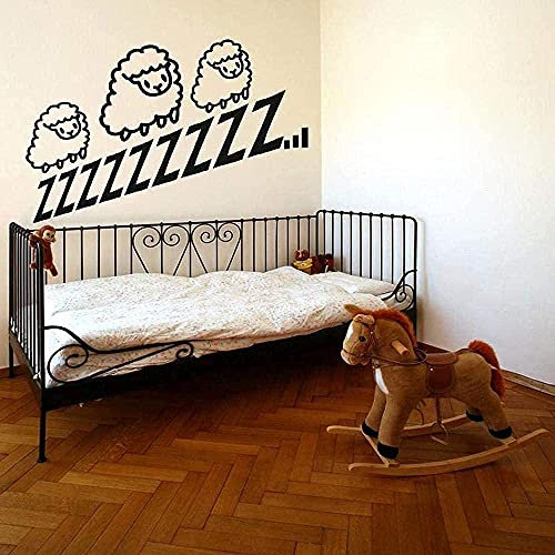 Vinyl Wandaufkleber Schaf Baby Schlafzimmer Dekoration Kinderzimmer Kindergarten Art Deco Wandaufkleber 61X42Cm