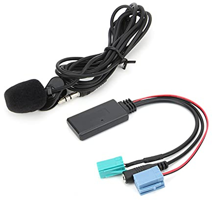 aqxreight AUX Kabel, Auto Bluetooth 5.0 AUX Kabel 6Pin 8Pin Adapter mit Mikrofonersatz für Clio/Espace/Kangoo/Laguna