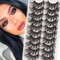 Veleasha Lashes Fluffy Wispy Lot de 10 paires de faux cils pour femme (6D60)