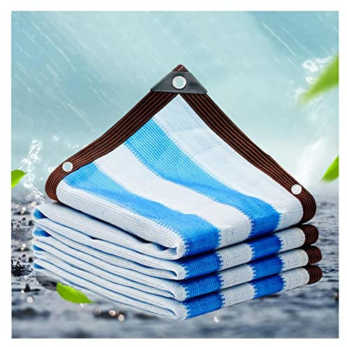 12-Stiche Schattennetz,Beständiges Garden Schattiernetz,95% Shading Rate,Blau und weiß Tuch,mit ÖSen,Reißfestigkeit,Wasser und luftdurchlässig,für Gewächshäuser Oder Kfz-Stellplätze,2x3m