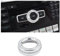 BLINGOOSE für Mercedes Zubehör Bling Audio Multimedia Knopf Aufkleber Auto Glitzer Mittelkonsole Deko Ringe for Benz CLA GLK CLS GLE GLA GLS SLC C E-Klasse Kristall