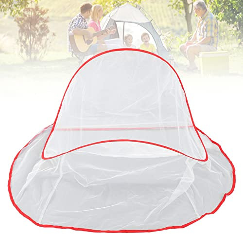 BigKing Mini Couverture Anti-Moustiques, Couverture De Moustiquaire Pliante, Forme Ronde, Tête De Camping Respirante, Moustiquaire pour Une Utilisation en Extérieur