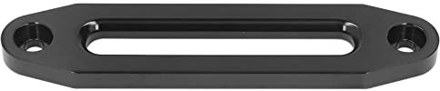 Akozon Winch Hawse Fairlead 10in/25.4cm 8000‑15000lb Loading Aluminium Winch Fairlead Anti Binding Universal Replacement Parts(Black)