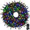 Meision Lichterkette Außen Strom 10m 100LED Innen Lichterkette Weihnachtsbaum mit 8 Modi Timer Speicherfunktion IP44 Wasserdicht, Lichterkette Strombetrieben für Balkon, Garten, Hochzeit, Bunt