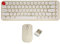 2022 Retro Compact 68 Tasten Kabellose Tastatur Maus Kombination, Ultradünnes, Leises Computer Maus und Tastatur Set, für Laptop Desktop (Beige)