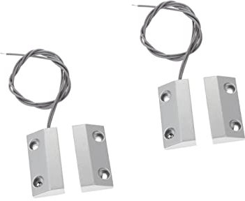 VILLFUL 2sets Zinc Alloy Roller Shutter Gate Door Magnetic Alarm Sensor for Home Security Door Alarm Detector