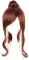 Anime Perücke Frauen Lange Dunkelbraun Pferdeschwänze Cosplay Synthetische Perücke mit Clip Auf Zöpfen für Anime Sailor Jupiter Makoto Kino halloween cosplay Kostüm Haar Perücken