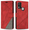 SONWO Case for Nokia C21 Plus, PU Leather Flip Wallet Case Magnetic Closure Cover Card Slots Phone Case for Nokia C21 Plus, Red