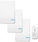 NineLeaf Kit d'interrupteur portable sans fil pour lampes LED avec télécommande Récepteur sans fil Pas de câblage Pas de batterie nécessaire Facile à installer (3Interrupteur 1Récepteur)