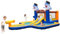 COSTWAY Inflatable Bouncy Castle, 578 x 408 x 250cm Kids Water Park Jumper House with Slide, Basketball Hoop, Water Gun, Splashing Pool and Ball Pit