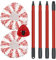 DLAIMI 2 PCS Mop Head Replacement Microfiber+1 PC Red Spin Mop Head Base+1PC 4-Section Handle Compatible with Vileda EasyWring 1-Tank System