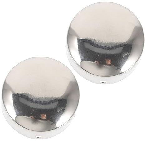 DOITOOL 2pcs Handrail End Caps Stainless Steel Outdoor Handrail Sealing Covers for Stair Banister Hand Rails