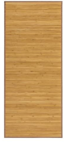 Hogar y Mas Alfombra BAMBÚ Natural Antideslizante (Marrón Claro, 150x55cm)