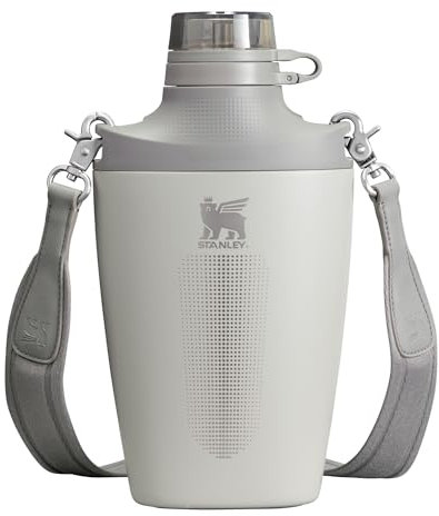 Stanley Cross Bottle 23 oz | Travel Water Bottle with Jacquard Strap | Leakproof Tritan Lid with Removable Straw | Insulated Stainless Steel | BPA-Free | Ash