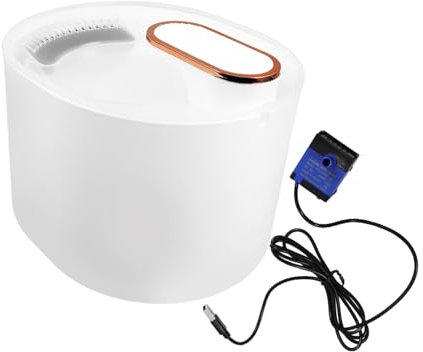 VILLFUL Bebedero Eléctrico 3l Fuente De Agua Fria para Gatos y Perros Diseño Robusto y Duradero
