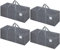 Dntorx 4 Pack 120L Heavy Duty Moving Bags, Waterproof Clothes Storage Bag, Large Packing Bags with Zips for Clothes Moving Travelling Camping Garden Tools